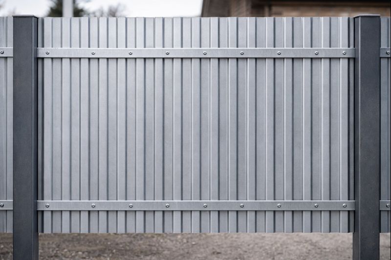 Применение профнастила С8 нестандартной ширины — пример объекта