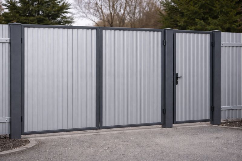 Монтаж профлиста С8 под заказ — пример узла/ограждения